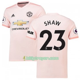 Billige Fotballdrakter Manchester United Luke Shaw 23 Bortedraktsett 2018/19 Kortermet